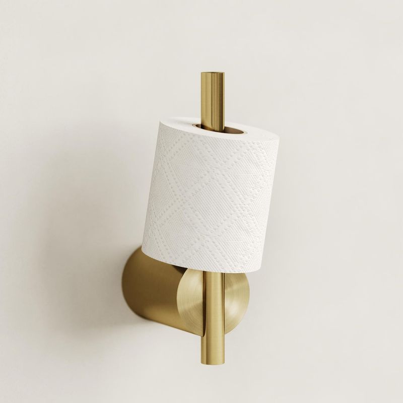Бумагодержатель вертикальный Tezza Rollo Art (античная латунь), 1 рулон, 22 см