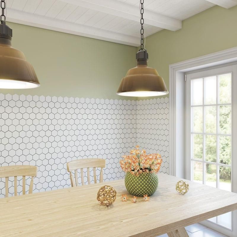 Мозаика Starmosaic Brick Hexagon Big White Matt (SBH1005) 29.5х25.6