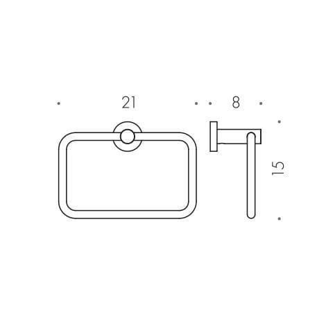 Полотенцедержатель Colombo Design Plus W4931