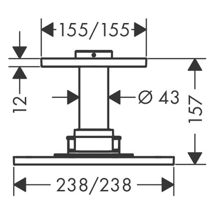 Верхний душ Axor ShowerSolution 35308000