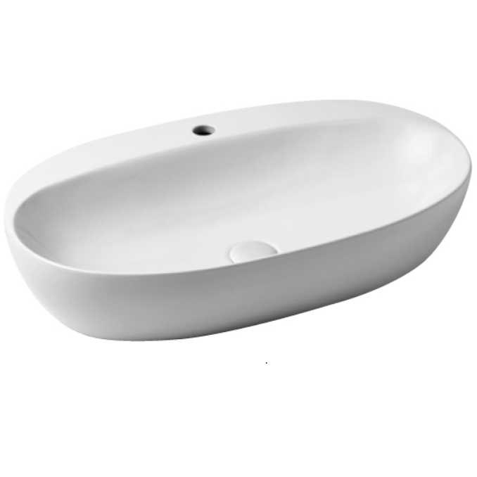 Раковина накладная Azzurra Elegance Circle ELLA070420CMBI/(ECI70M bi)*1 70х42
