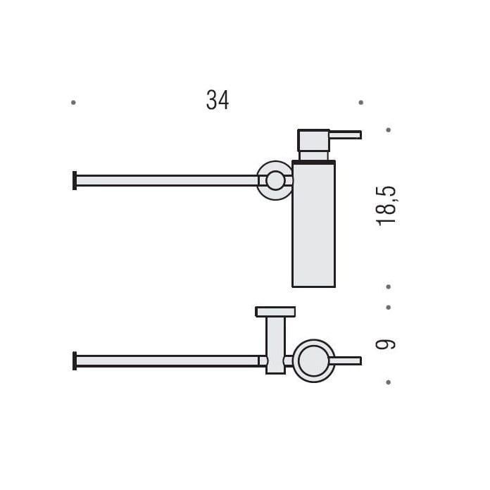 Полотенцедержатель с дозатором Colombo Design Plus W4975