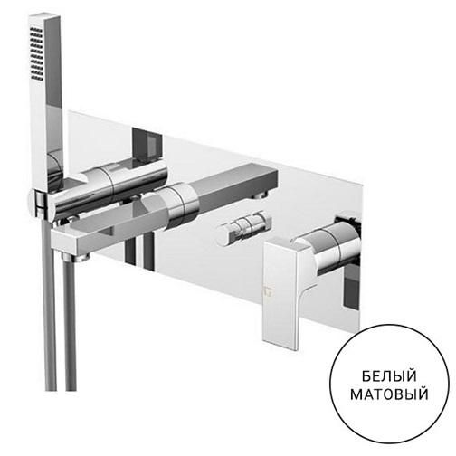 Смеситель для душа и ванны Gattoni Kubik Bianco Opaco 2505/25BO