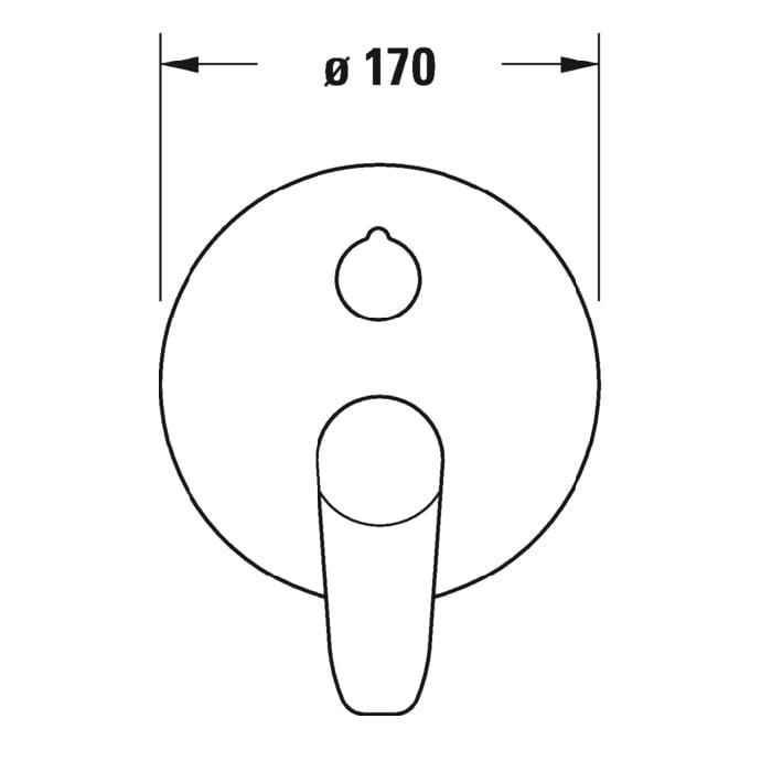 Смеситель для ванны Duravit B.1 B15210018010