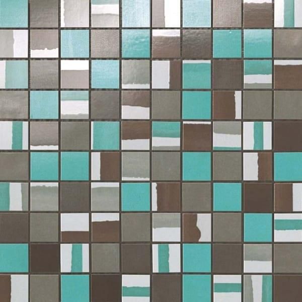 Мозаика Atlas Concorde Dwell Turquoise Mosaico Mix 9DMT 30.5х30.5