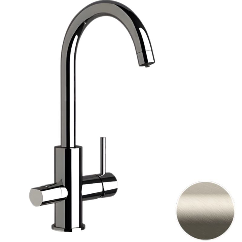 Cмеситель для кухни Remer X Style N792DWXV (сталь), с подключением к фильтру