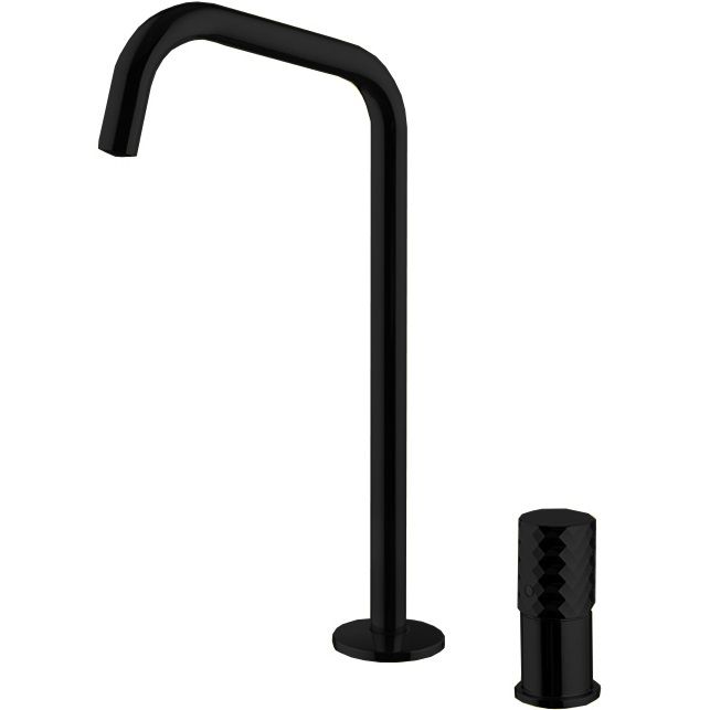 Cмеситель для раковины Fima Carlo Frattini Spillo Tech F3271TNDXNS (черный матовый), с донным клапаном