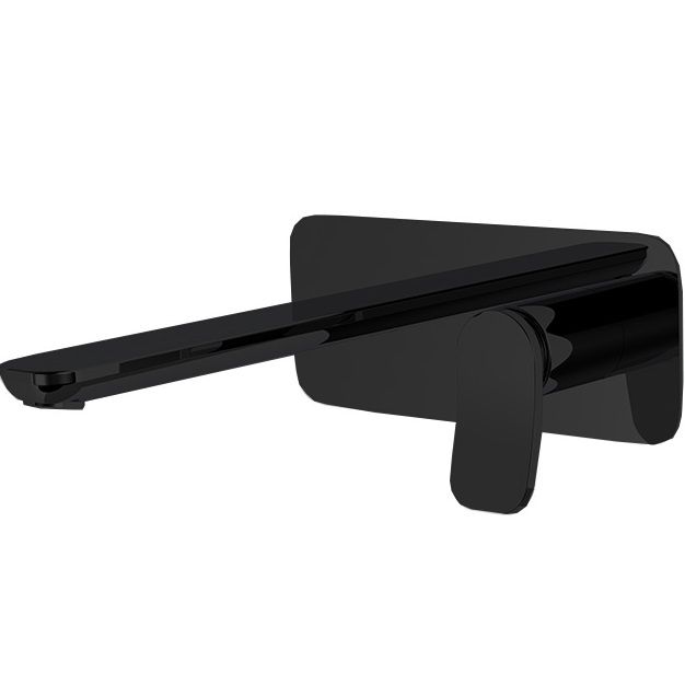 Cмеситель для раковины встраиваемый Fima Carlo Frattini Flo F3821WLX5NS (черный матовый), с донным клапаном