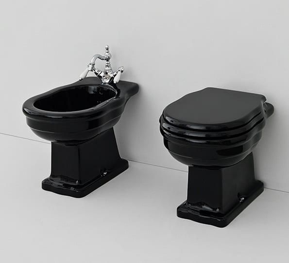Биде напольное Artceram Hermitage HEB002 03 00 nero 55х36