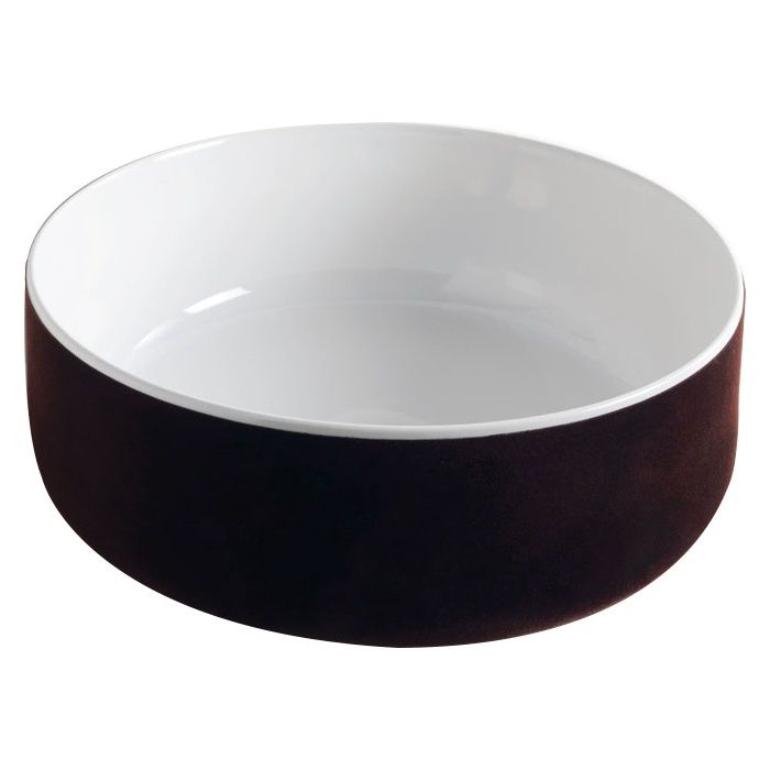 Раковина накладная Artceram Cognac COL001 01 65 bianco/testa di moro 42x16