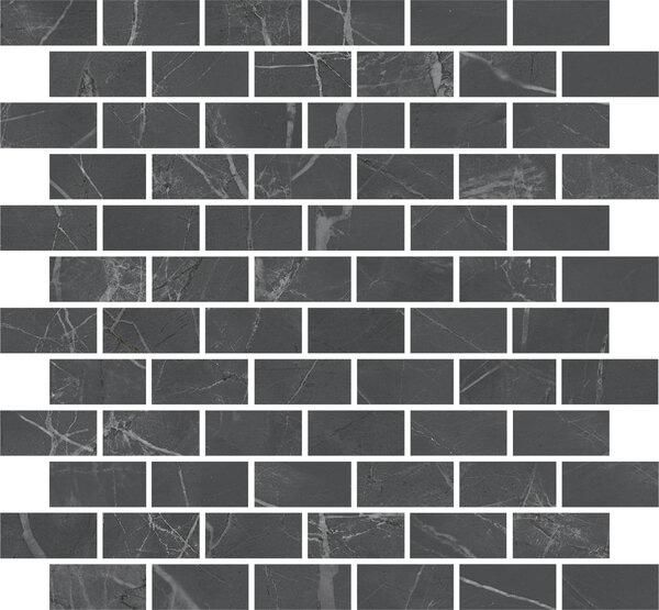Декор Kerama Marazzi Буонарроти серый темный мозаичный MM13106 30х32