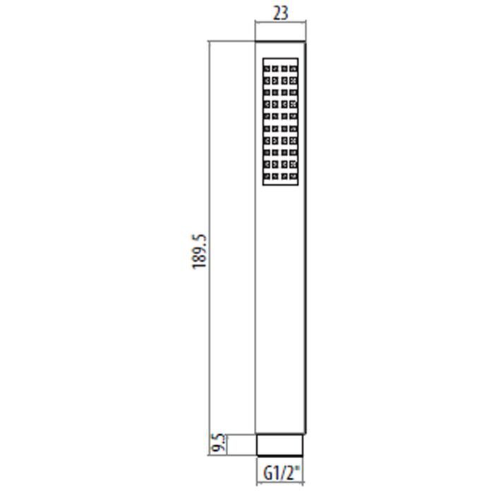 Душевая лейка Gattoni Kubik 6451/PDCO cr