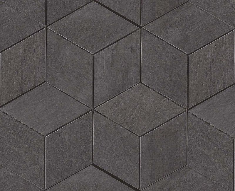 Мозаика Atlas Concorde Mark Graphite Mosaico Esagono AM2P 30х35