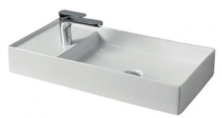 Раковина накладная Artceram Scalino SCL004 01 00 bi 75х38