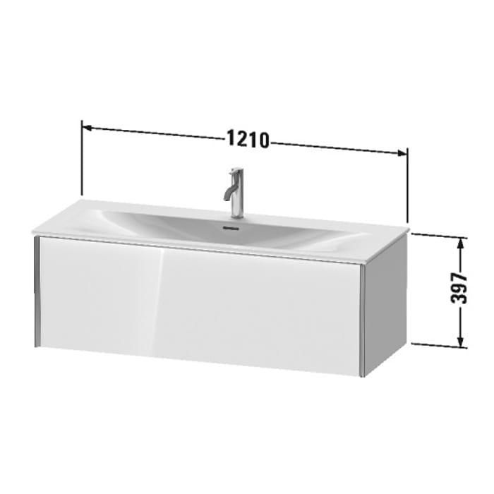 Тумба подвесная Duravit XViu XV40360B122 121x48