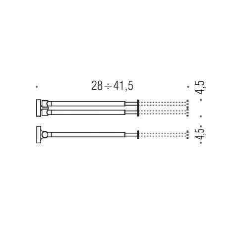 Полотенцедержатель двойной Colombo Design Plus W4914