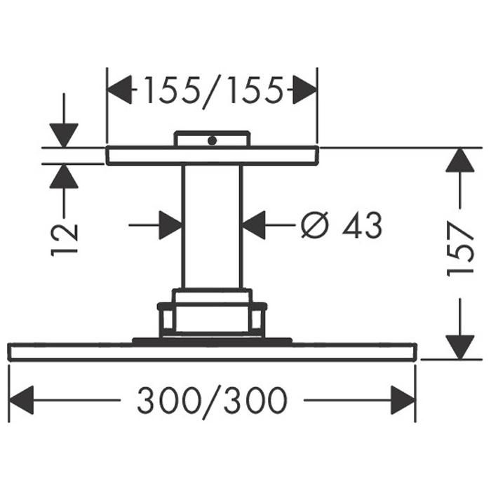 Верхний душ Axor ShowerSolution 35316000