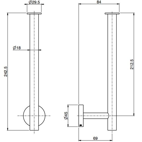 Держатель туалетной бумаги подвесной Fima Carlo Frattini Accessori F6095/2INOX (нержавеющая сталь)