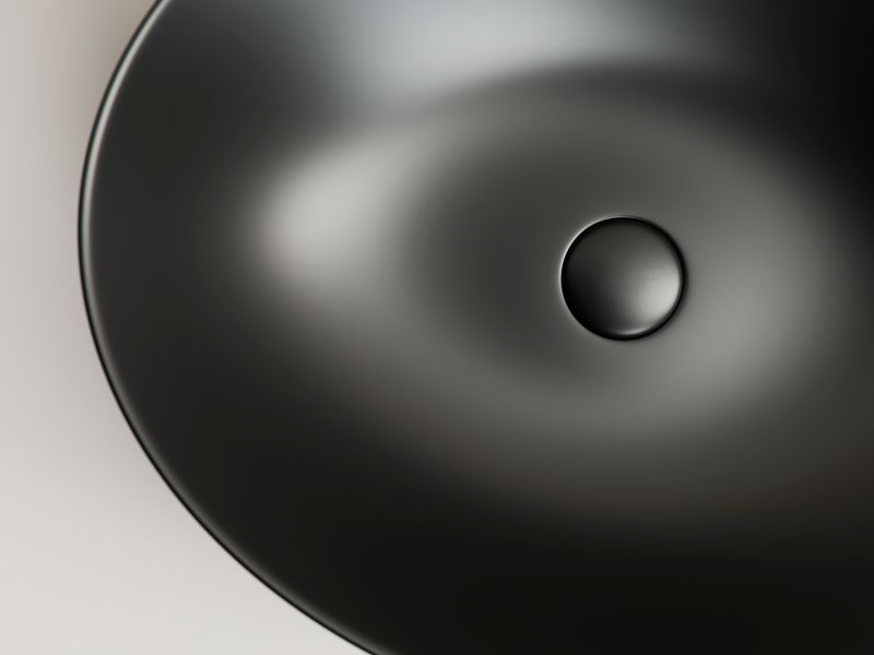 Донный клапан Ceramica Nova CN2000MB (черный матовый), без перелива