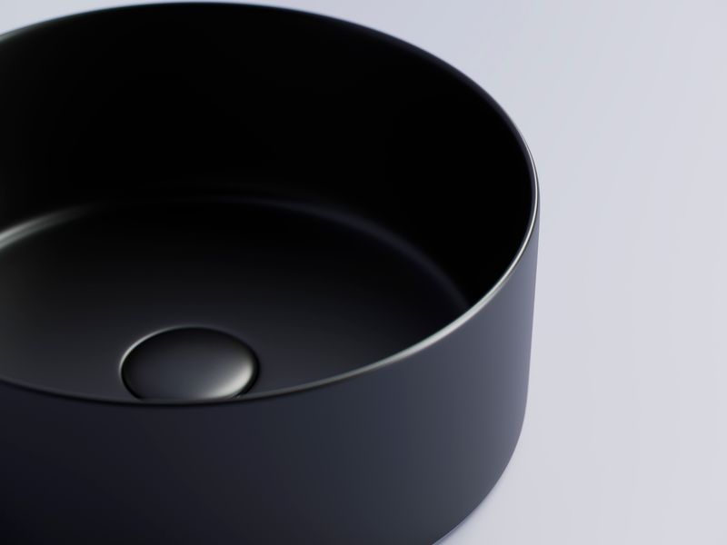 Донный клапан Ceramica Nova CN2000MB (черный матовый), без перелива