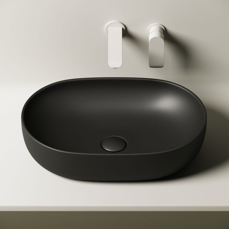 Донный клапан Ceramica Nova CN2000MB (черный матовый), без перелива