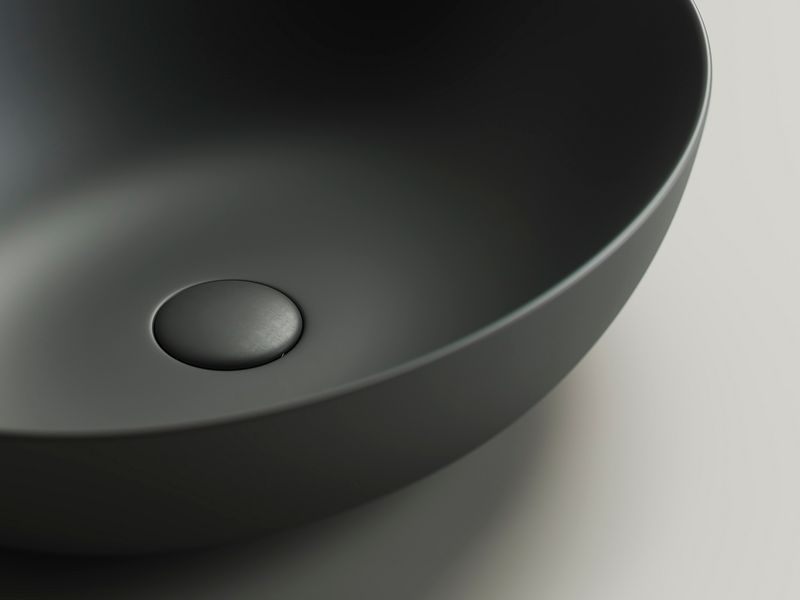 Донный клапан Ceramica Nova CN2000MDH (темный антрацит матовый), без перелива