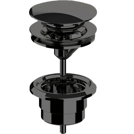 Донный клапан для раковины Almar Core E094000.AB (черный металл брашированный)