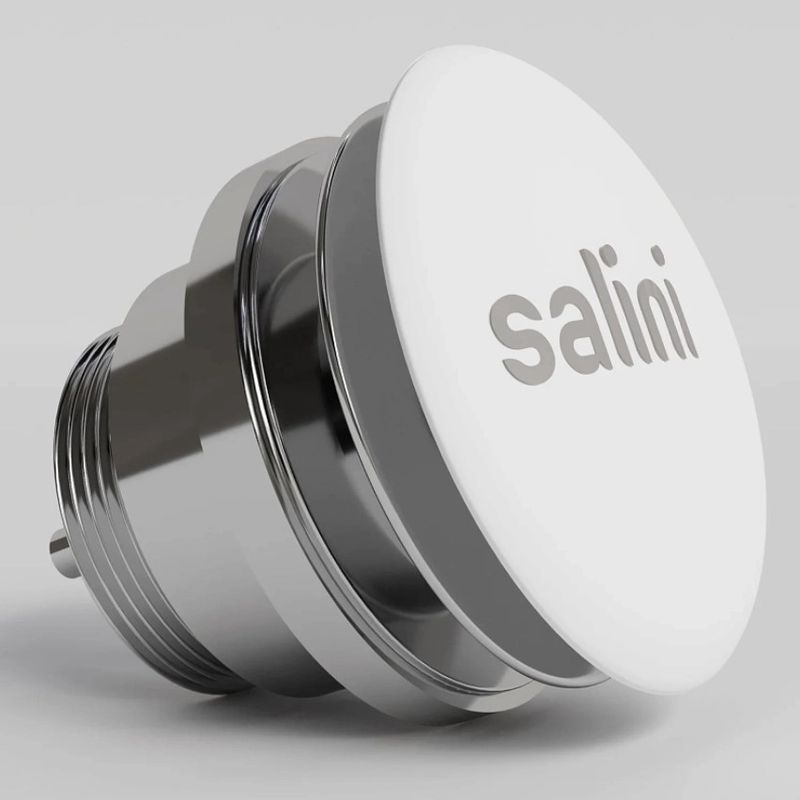 Донный клапан для раковины Salini S-Sense D 601 166201G (белый глянцевый), фиксированный