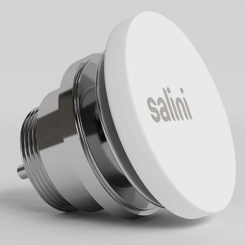 Донный клапан для раковины Salini S-Stone D 604 1166302M (белый матовый), фиксированный