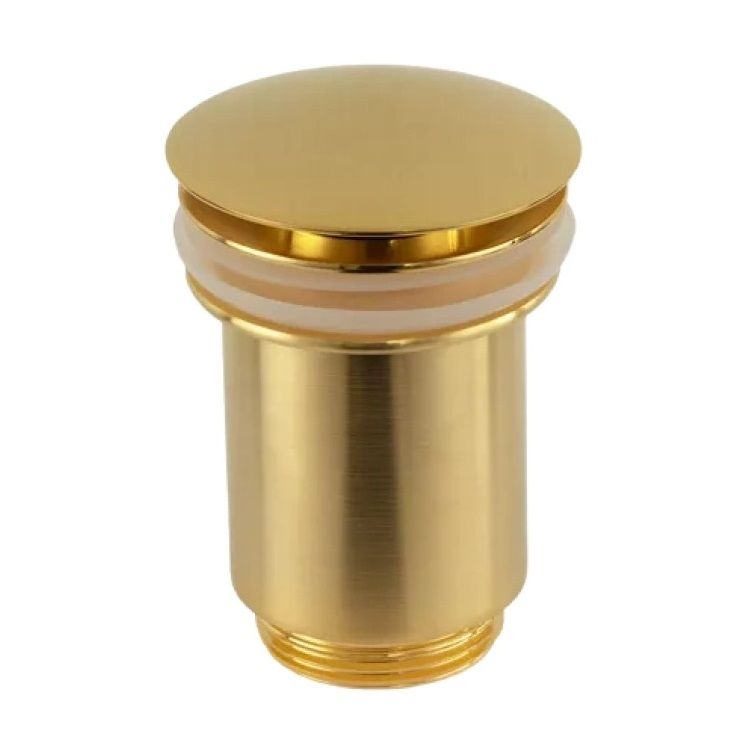 Донный клапан Remer 904CC114BG (золото брашированное), без перелива