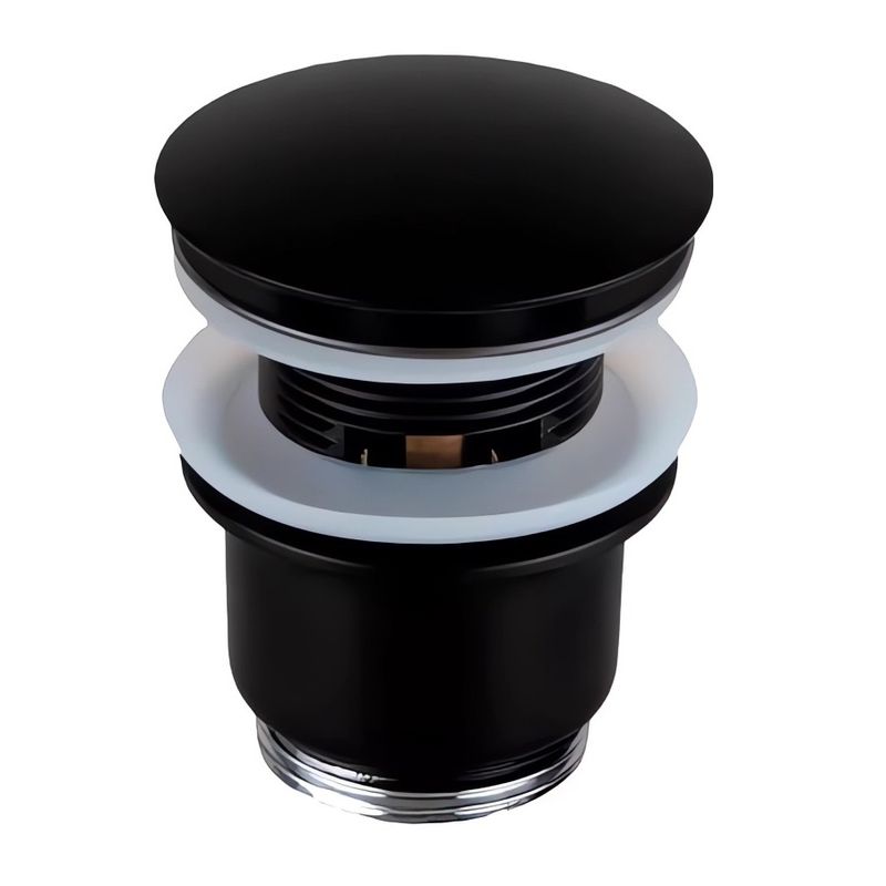 Донный клапан Remer 905CC2114NO (черный матовый),с переливом