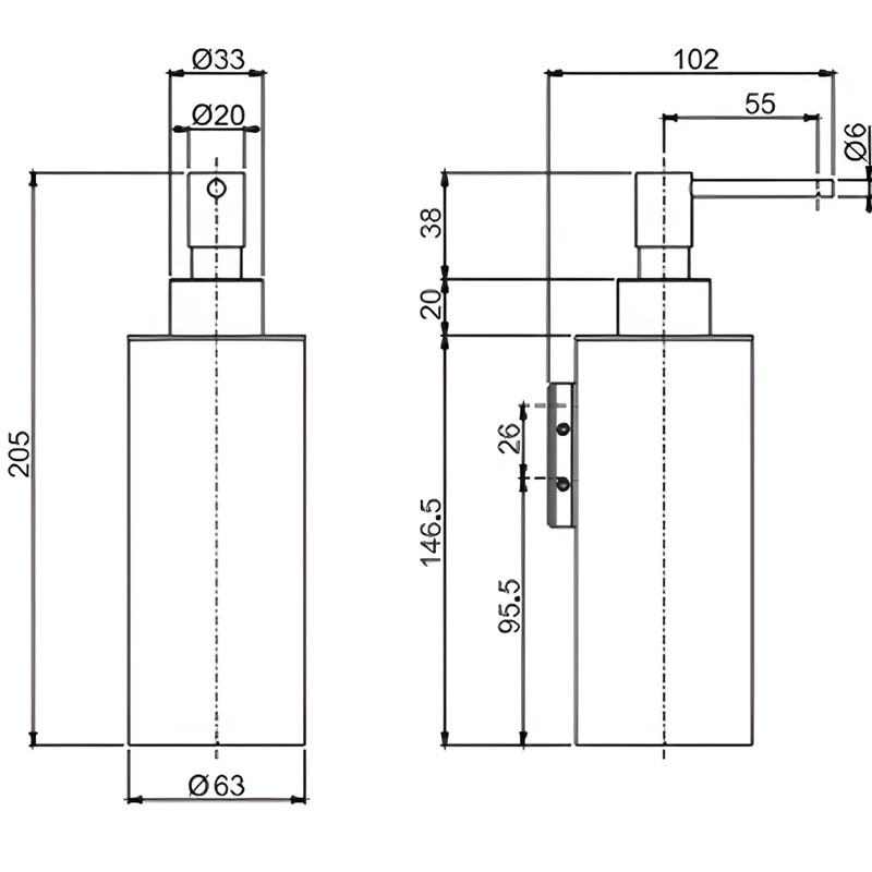 Дозатор для жидкого мыла подвесной Fima Carlo Frattini Accessori F6093/5INOX (нержавеющая сталь)
