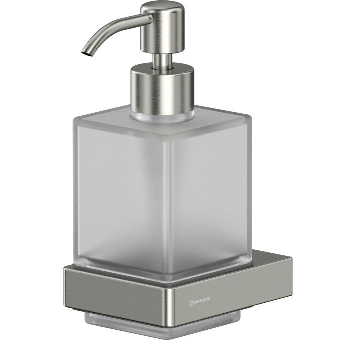 Дозатор для жидкого мыла подвесной Whitecross Cubo CU2440NIB (никель брашированный PVD)