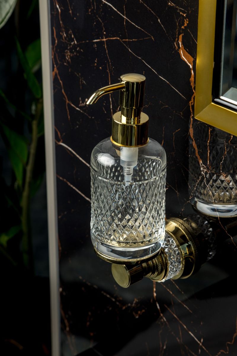 Дозатор настенный Boheme Aura 10247-G (золотой)
