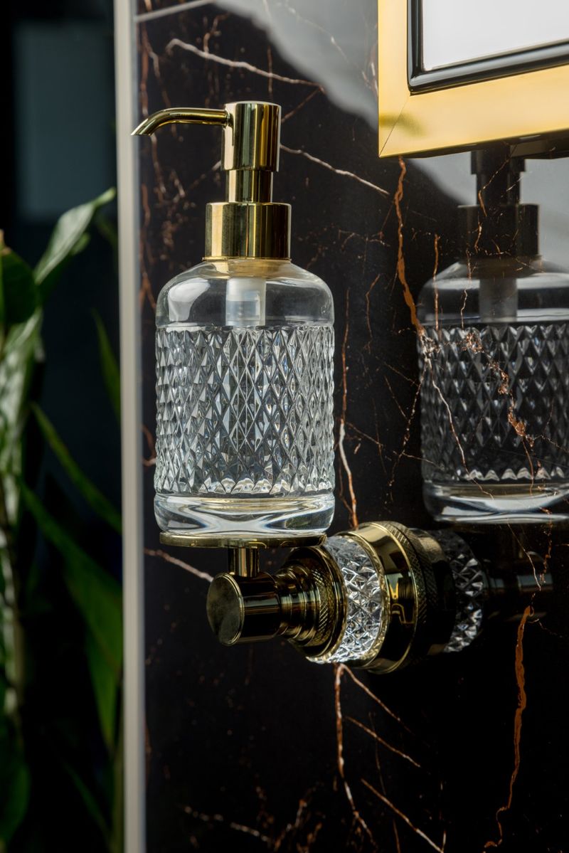 Дозатор настенный Boheme Aura 10247-G (золотой)