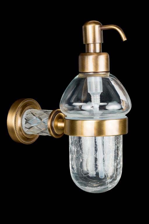 Дозатор настенный Boheme Murano Cristal 10912-CRST-BR (бронза)