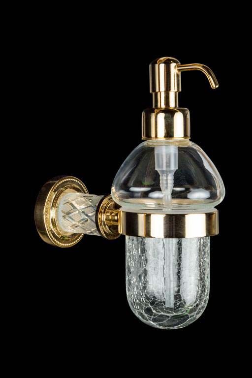 Дозатор настенный Boheme Murano Cristal 10912-CRST-G (золотой)