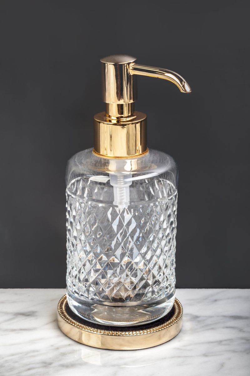 Дозатор настольный Boheme Murano Cristal 10228 (золотой)