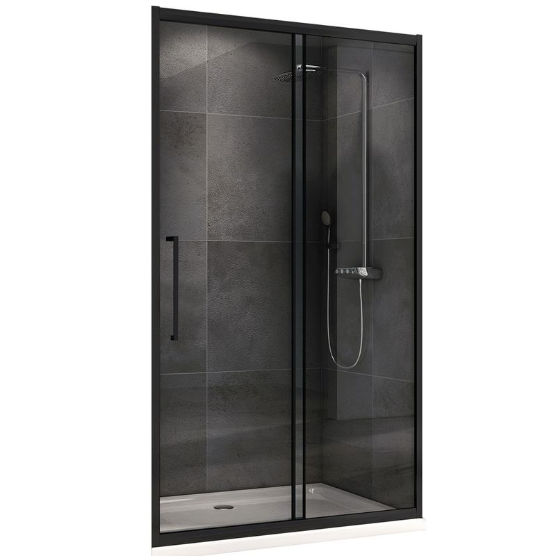 Душевая дверь Abber Schwarzer Diamant AG30110BH 110х195 (черный матовый)