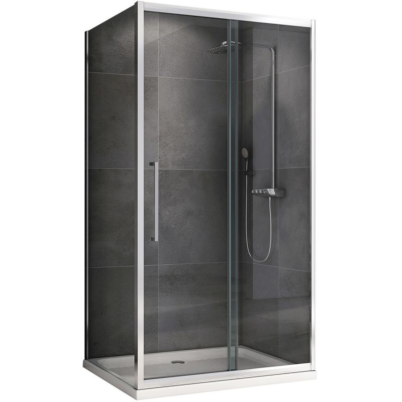 Душевой уголок Abber Schwarzer Diamant AG30120H-S50 120x50x195 (хром)