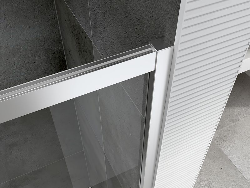 Душевая дверь Abber Schwarzer Diamant AG30140H 140х195 (хром)