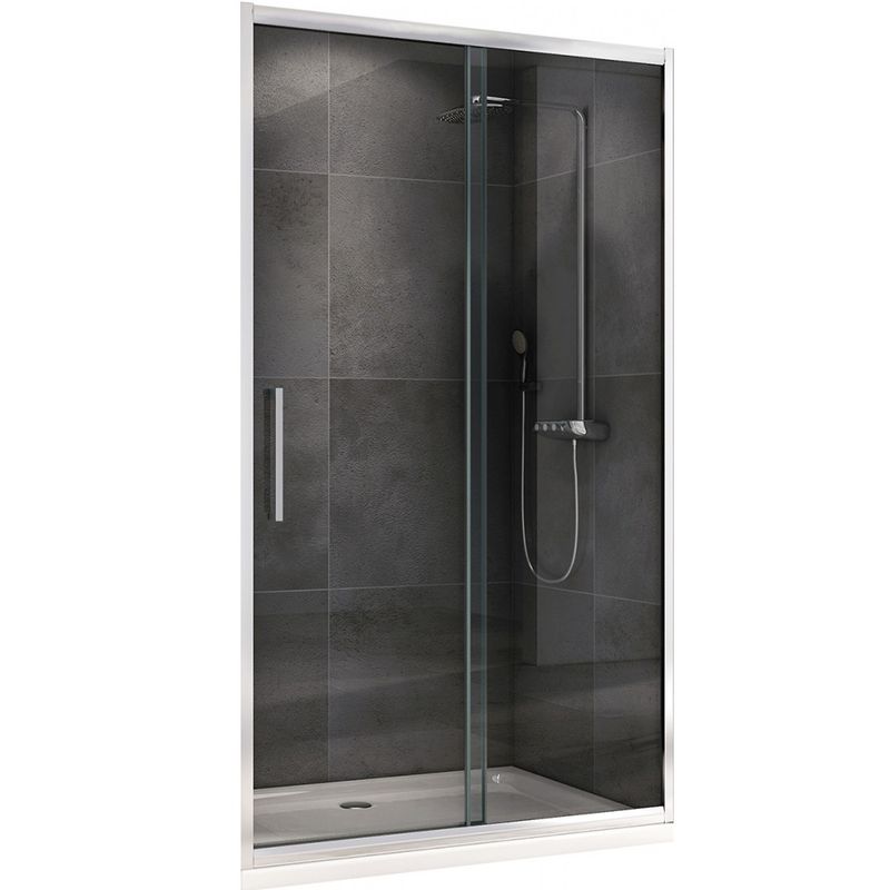 Душевая дверь Abber Schwarzer Diamant AG30140H 140х195 (хром)