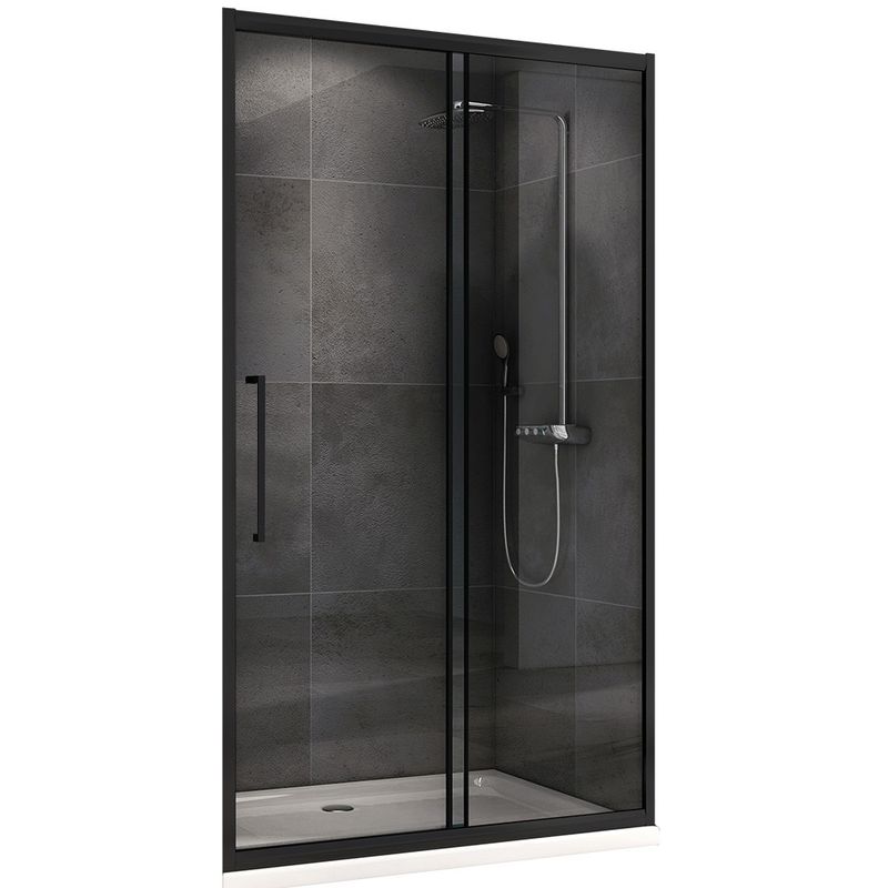 Душевая дверь Abber Schwarzer Diamant AG30170BH 170х195 (черный матовый)