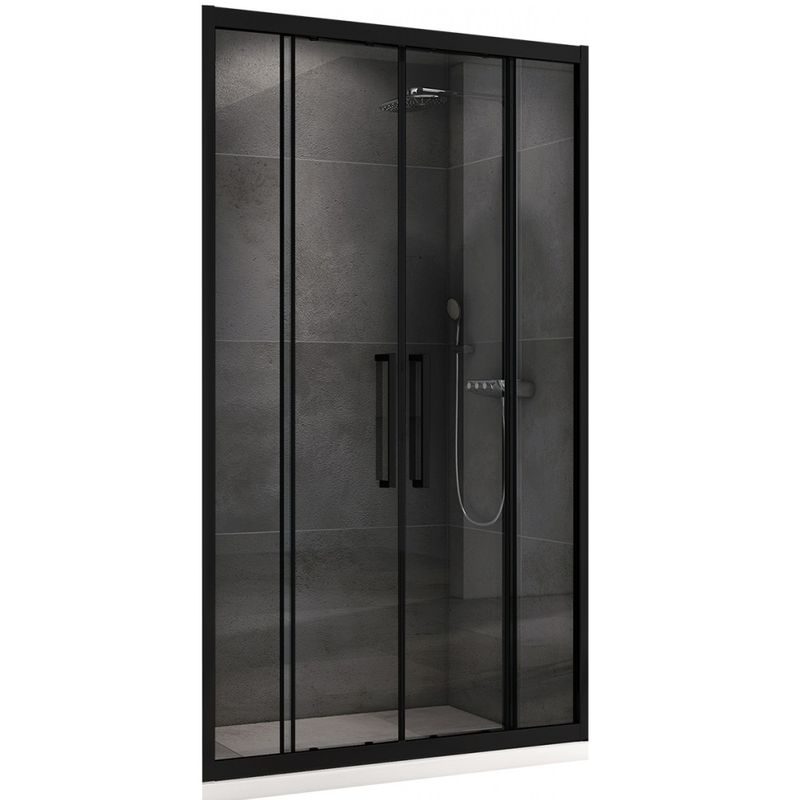 Душевая дверь Abber Schwarzer Diamant AG33140BH 140х195 (черный матовый)