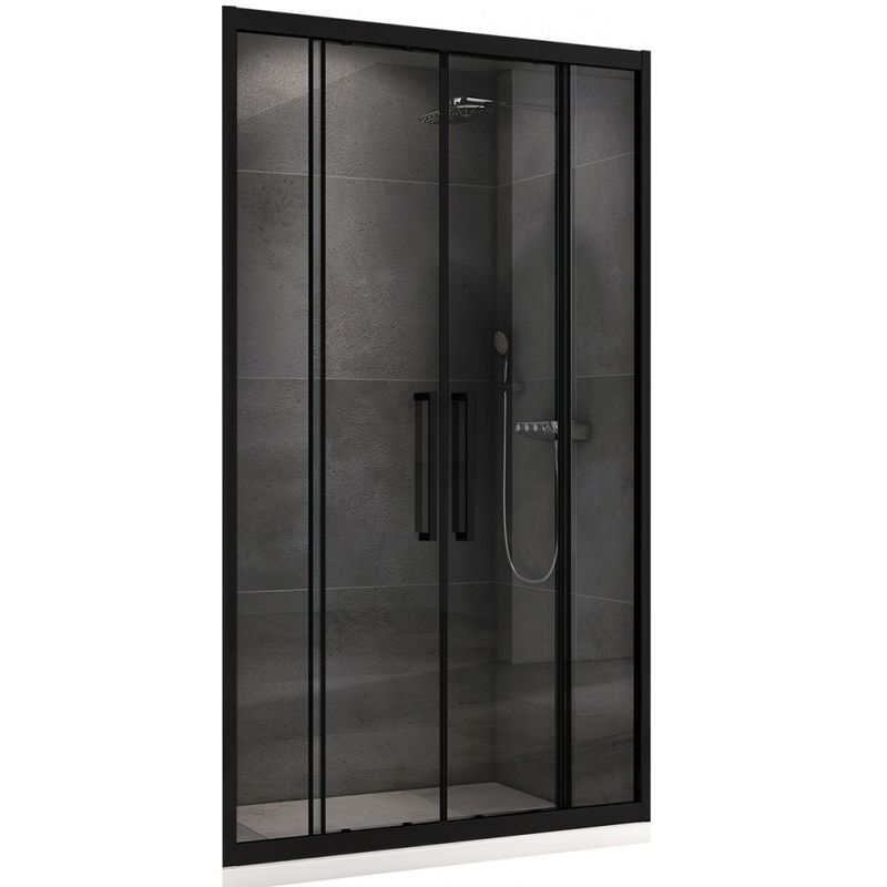 Душевая дверь Abber Schwarzer Diamant AG33150BH 150х195 (черный матовый)