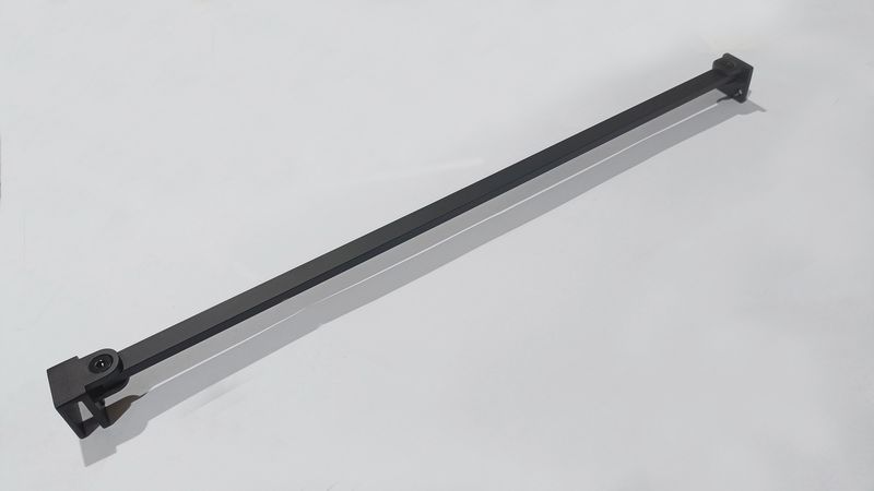 Душевая дверь Abber Zart AG08100B 100х195 (черный матовый)