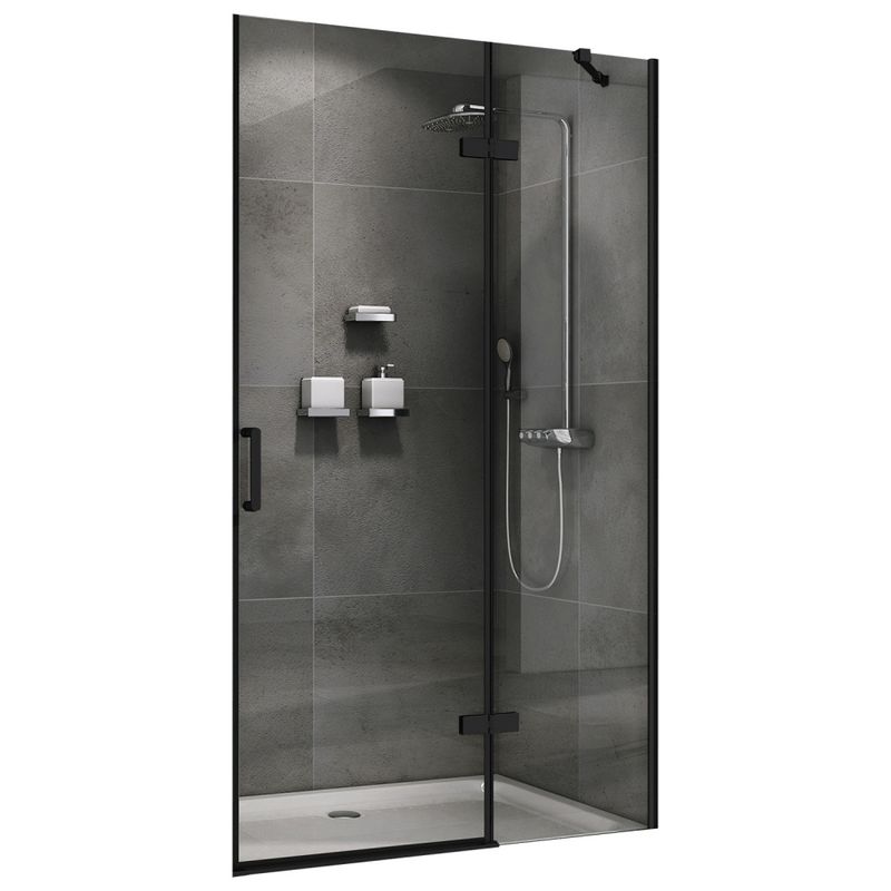 Душевая дверь Abber Zart AG08120B 120х195 (черный матовый)