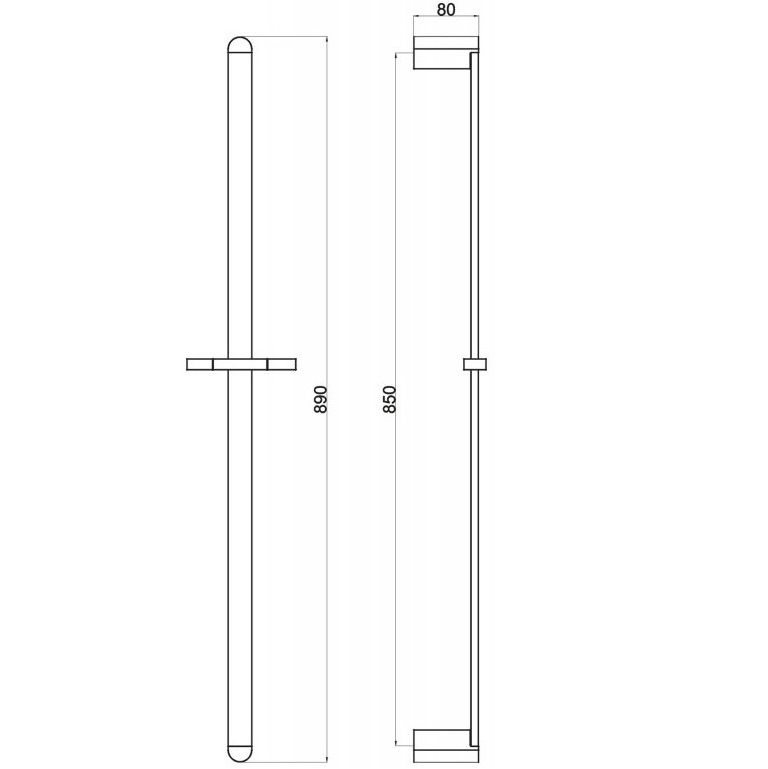 Душевая штанга BelBagno Arlie ARL-SA-CRM (хром)