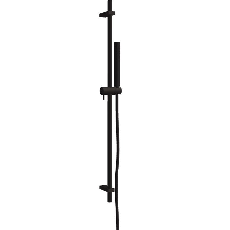 Душевая штанга с держателем для ручного душа Fima Carlo Frattini Wellness Saliscendi F2150/1NS (черный матовый)