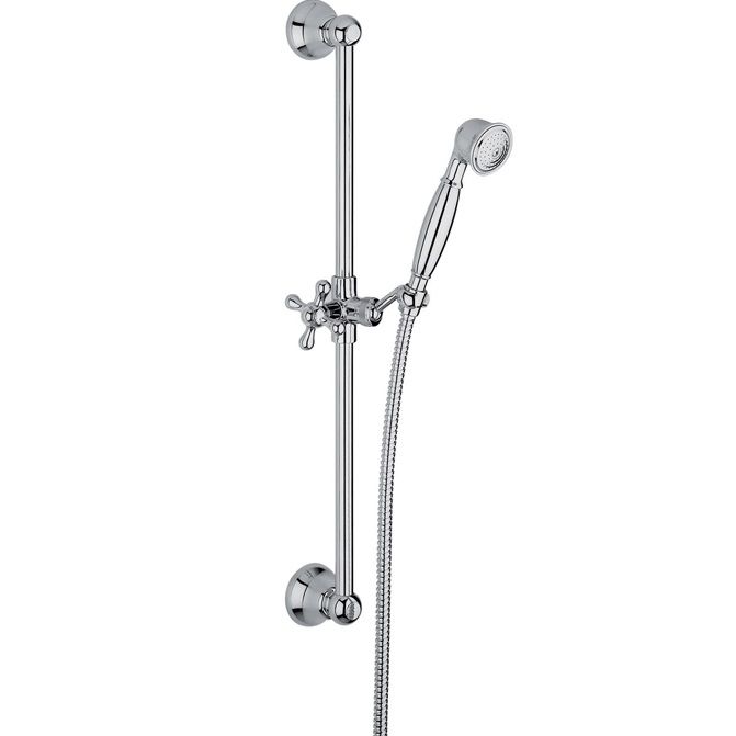 Душевая штанга с ручным душем Fima Carlo Frattini Wellness F2044CR (хром)